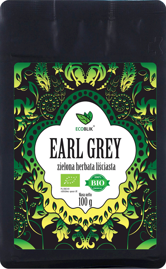 Herbata Zielona Earl Grey BIO 100 g