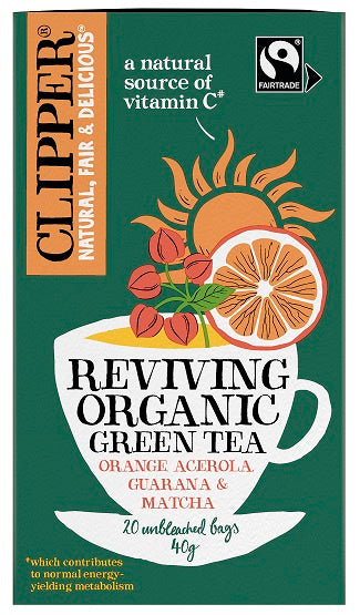 Herbata Zielona z Acerolą, Guaraną i Matchą "Ożywienie" Fair Trade BIO (20 x 2 g) (2 szt x 40 g)