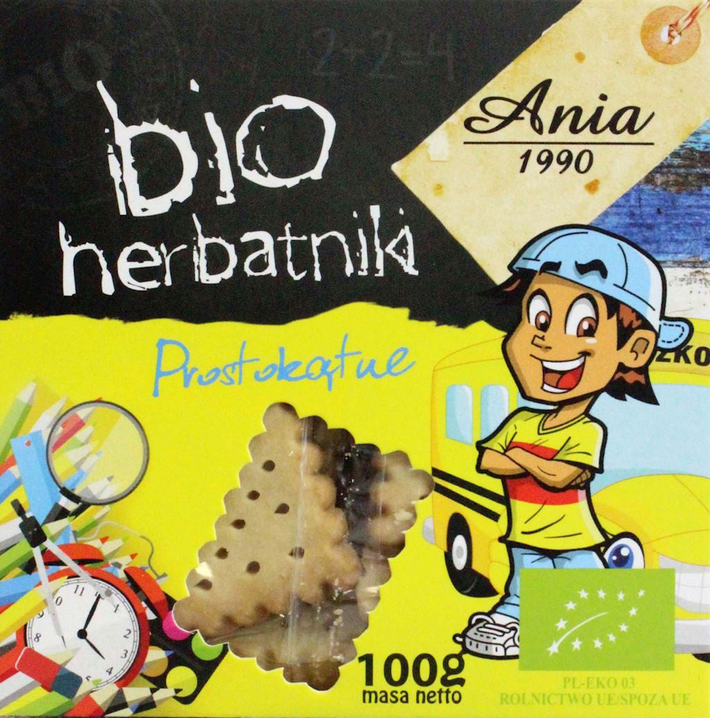 Herbatniki Prostokątne BIO (6 szt x 100 g)