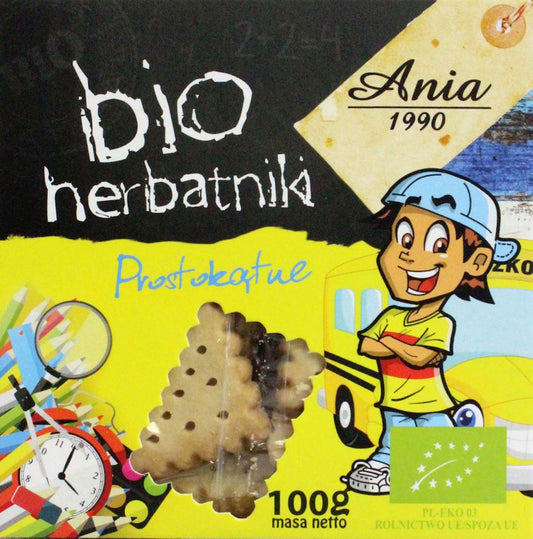 Herbatniki Prostokątne BIO (6 szt x 100 g)