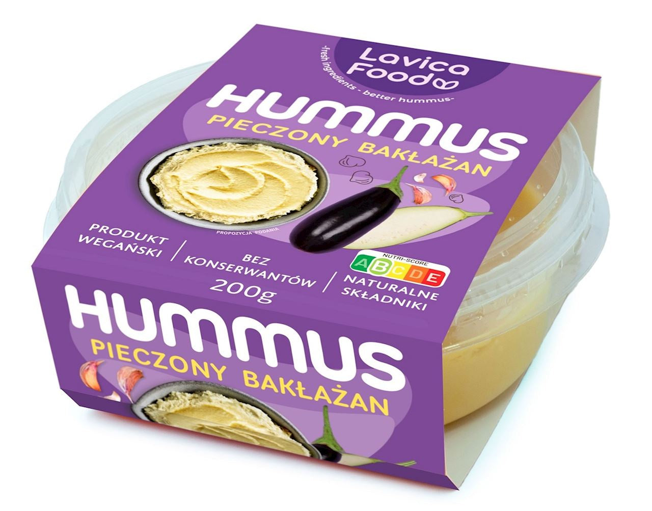 Hummus Pieczony Bakłażan (2 szt x 200 g)