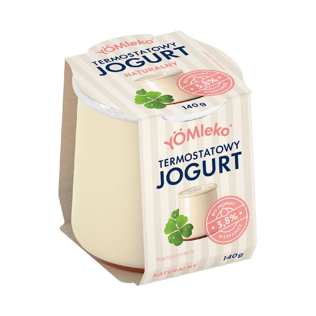 Jogurt Termostatowy Naturalny 3,8 % BIO (3 szt x 140 g)