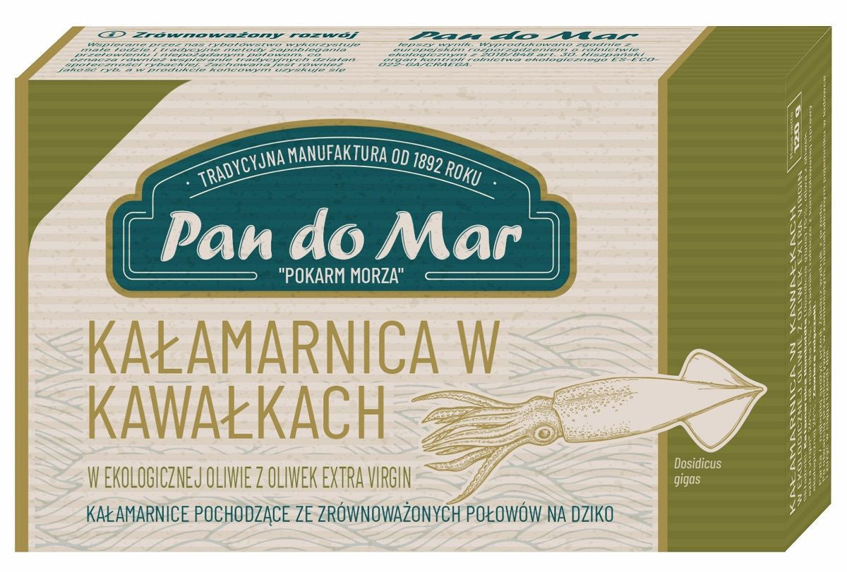 Kałamarnica Humboldta w BIO Oliwie z Oliwek Extra Virgin (2 szt x 120 g)