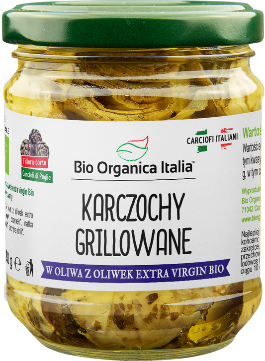 Karczochy Grillowane z Oliwą z Oliwek Extra Virgin BIO 190 g () (Słoik) (2 szt x 115 g)