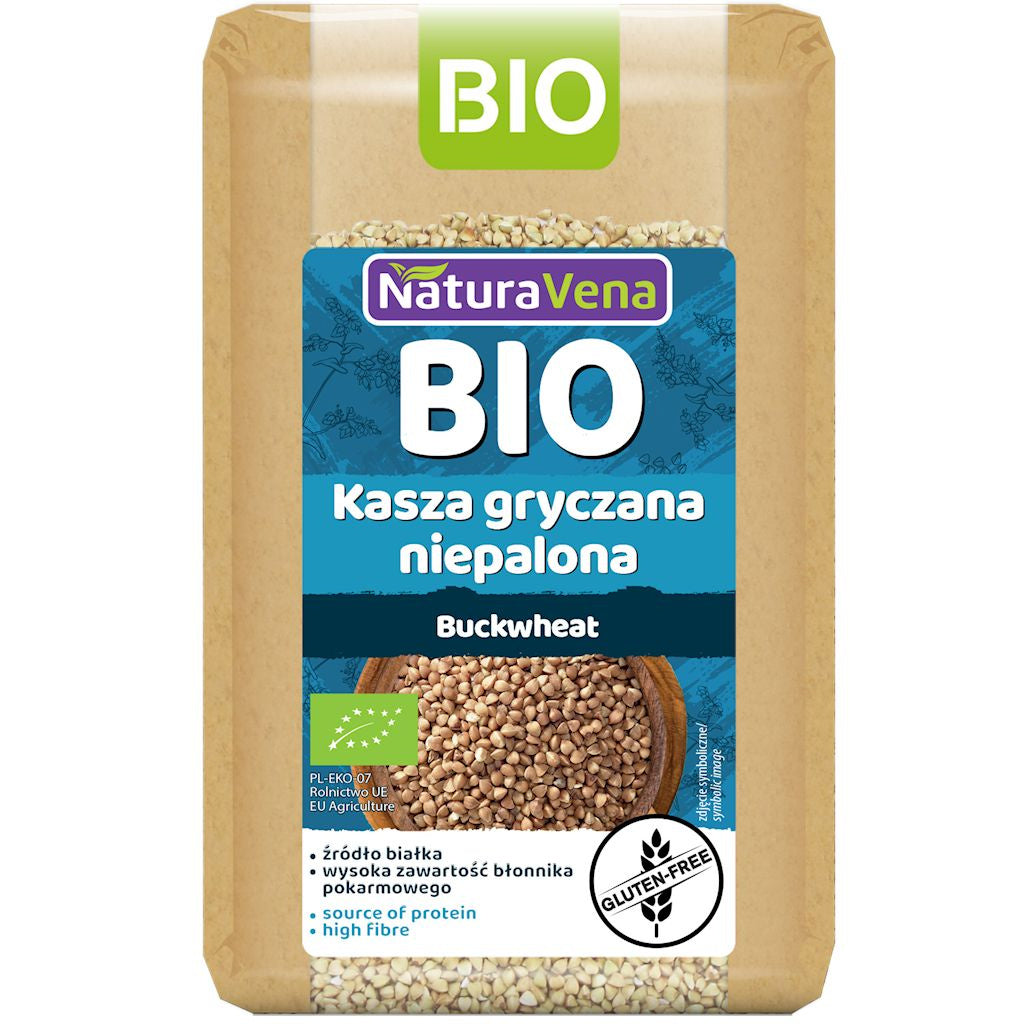 Kasza Gryczana Niepalona Bezglutenowa BIO (6 szt x 500 g)