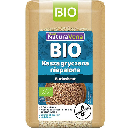 Kasza Gryczana Niepalona Bezglutenowa BIO (6 szt x 500 g)