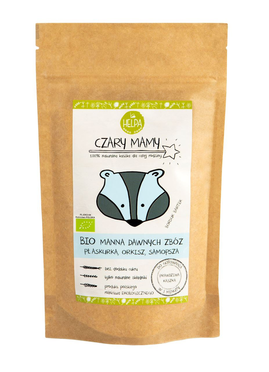 Kaszka Manna Dawnych Zbóż Bez Dodatku Cukrów BIO (2 szt x 200 g)