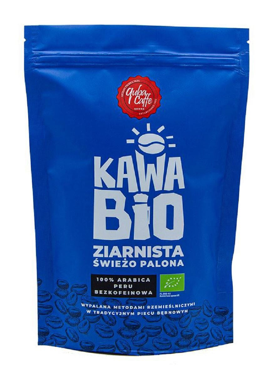 Kawa Ziarnista Bezkofeinowa Arabica 100 % BIO 250 g
