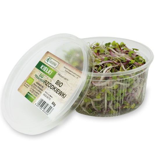 Kiełki Rzodkiewki Świeże BIO (Około ) (2 szt x 50 g)