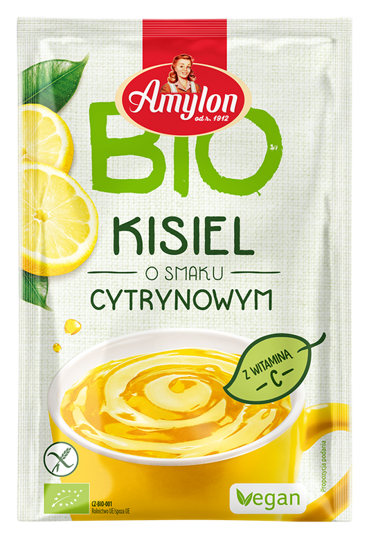 Kisiel Instant o Smaku Cytrynowym Bezglutenowy BIO (15 szt x 30 g)