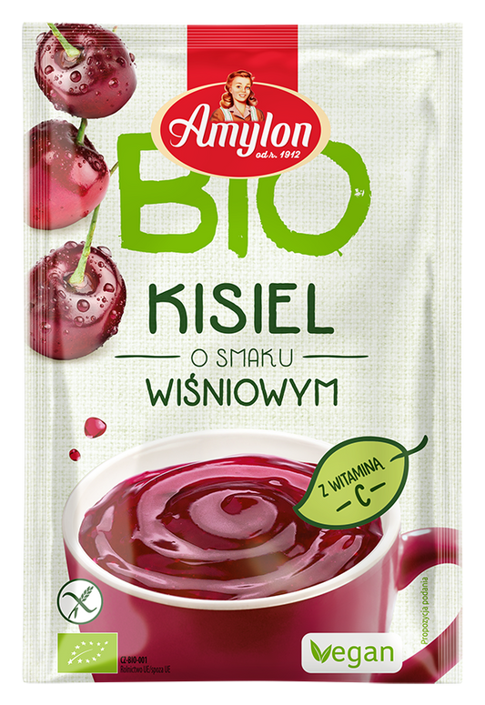 Kisiel Instant o Smaku Wiśniowym Bezglutenowy BIO (15 szt x 30 g)