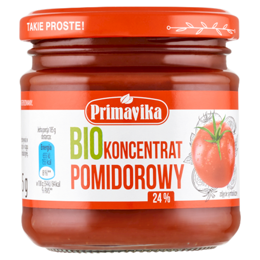 Koncentrat Pomidorowy 22 % - 24 % BIO (3 szt x 185 g)