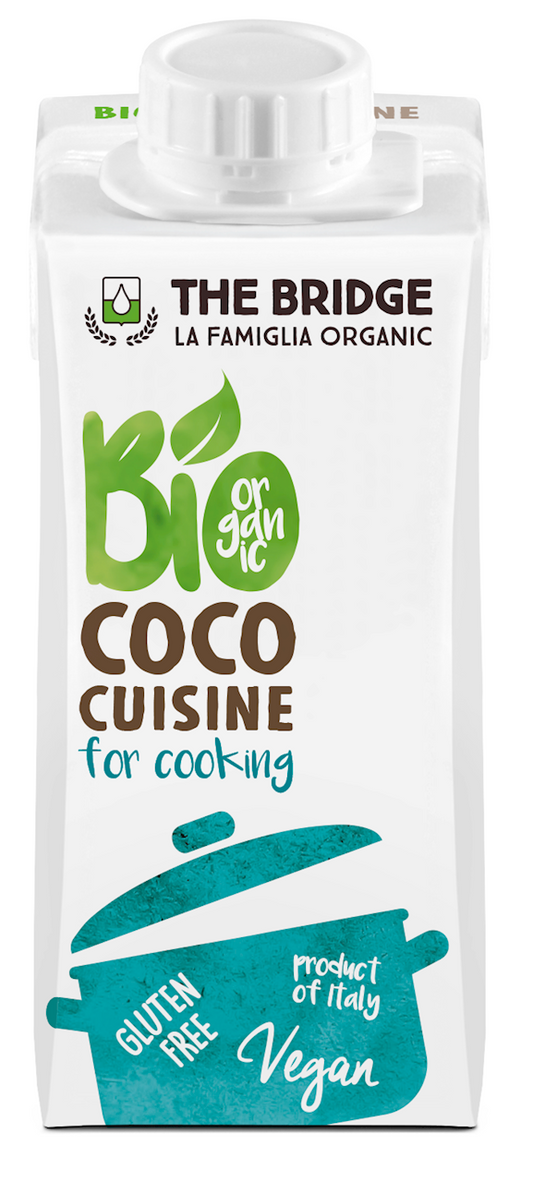 Krem Kokosowy Do Gotowania Bez Dodatku Cukrów Bezglutenowy BIO (4 szt x 200 ml)