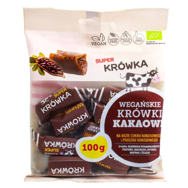 Krówki Kakaowe Bezmleczne Bezglutenowe BIO (5 szt x 100 g)
