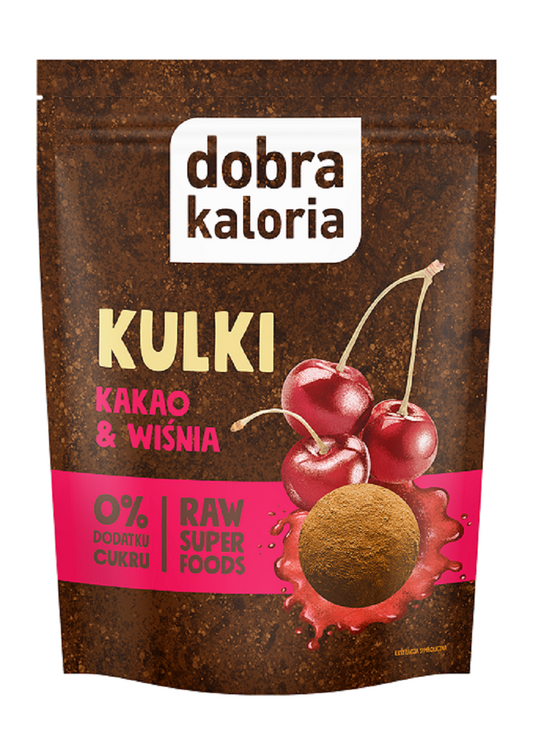 Kulki Daktylowe Kakao & Wiśnia Bez Dodatku Cukrów (4 szt x 58 g)