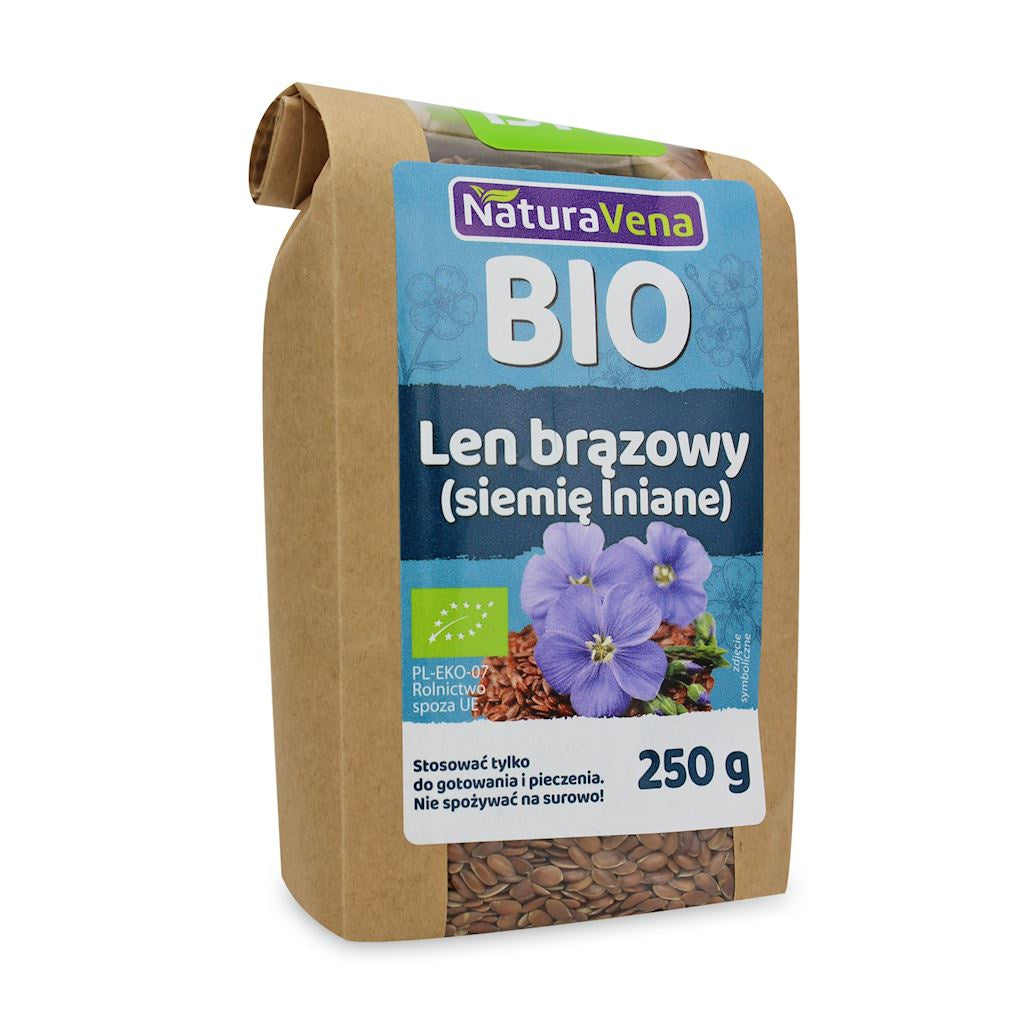 Len Brązowy (Siemię Lniane) BIO (8 szt x 250 g)