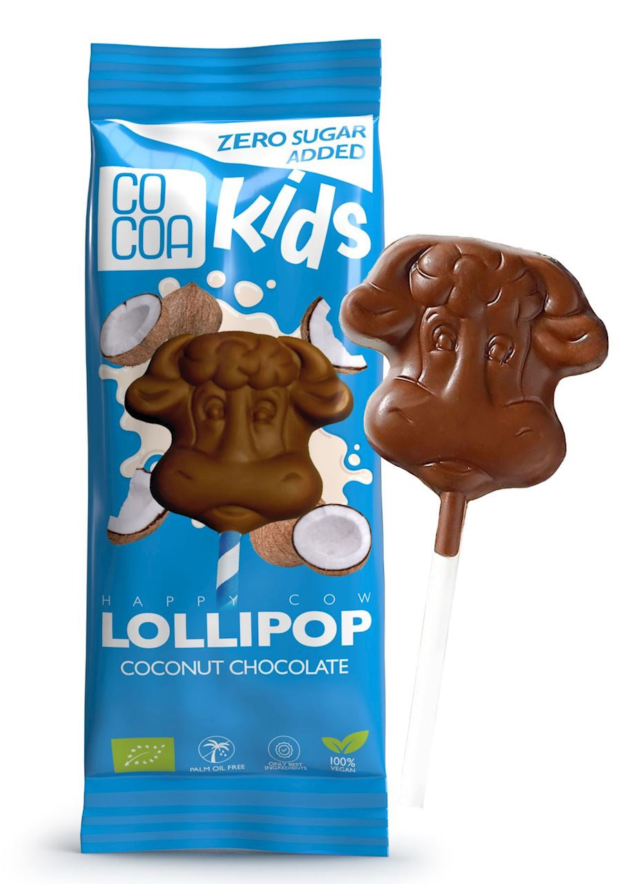 Lizak z Czekolady Kokosowej Bez Dodatku Cukrów BIO (6 szt x 15 g)