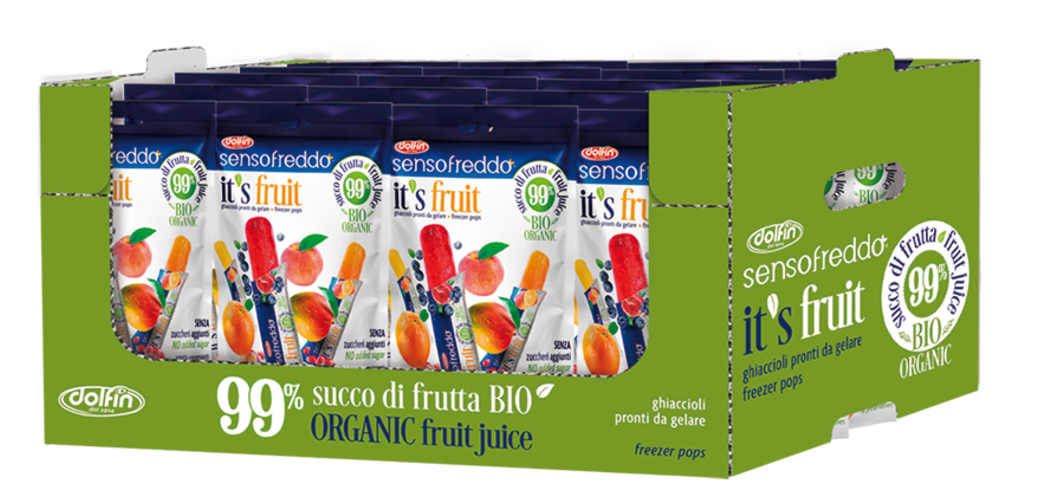 Lody Owocowe Do Zamrożenia Bezglutenowe BIO (10 x 40 ml) (2 szt x 400 ml)