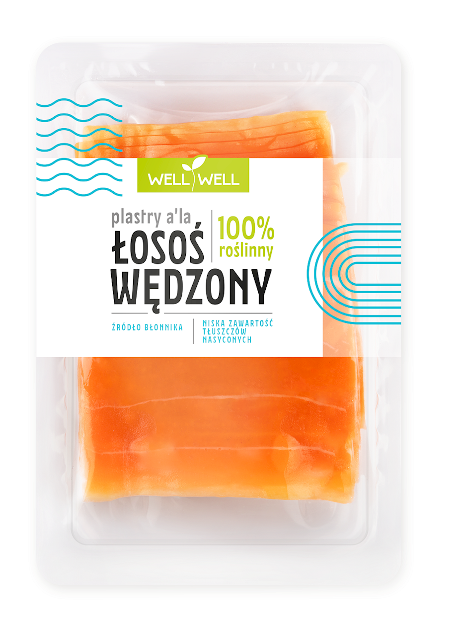 Łosoś Wędzony Roślinny Plastry (2 szt x 100 g)