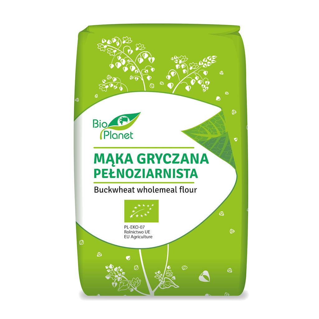 Mąka Gryczana Pełnoziarnista BIO (3 szt x 500 g)