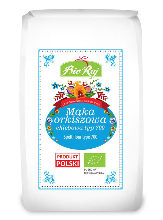 Mąka Orkiszowa Chlebowa Typ 700 BIO (Polska) (4 szt x 500 g)