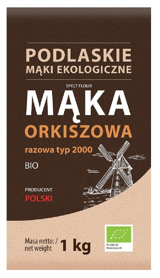 Mąka Orkiszowa Razowa Typ 2000 BIO (2 szt x 1 kg)