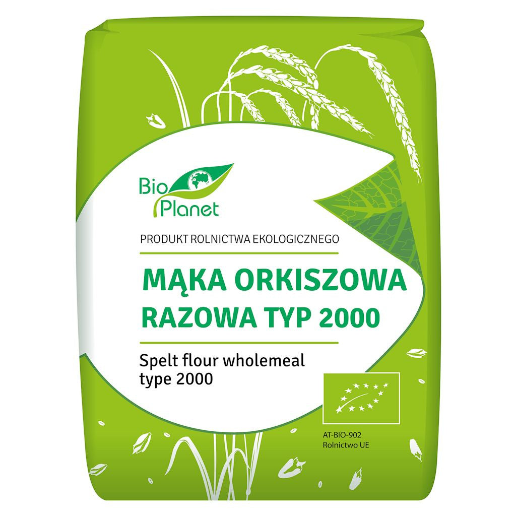 Mąka Orkiszowa Razowa Typ 2000 BIO (5 szt x 1 kg)