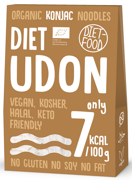 Makaron (Konjac) Udon Bezglutenowy BIO 385 g () - Diet (3 szt x 300 g)