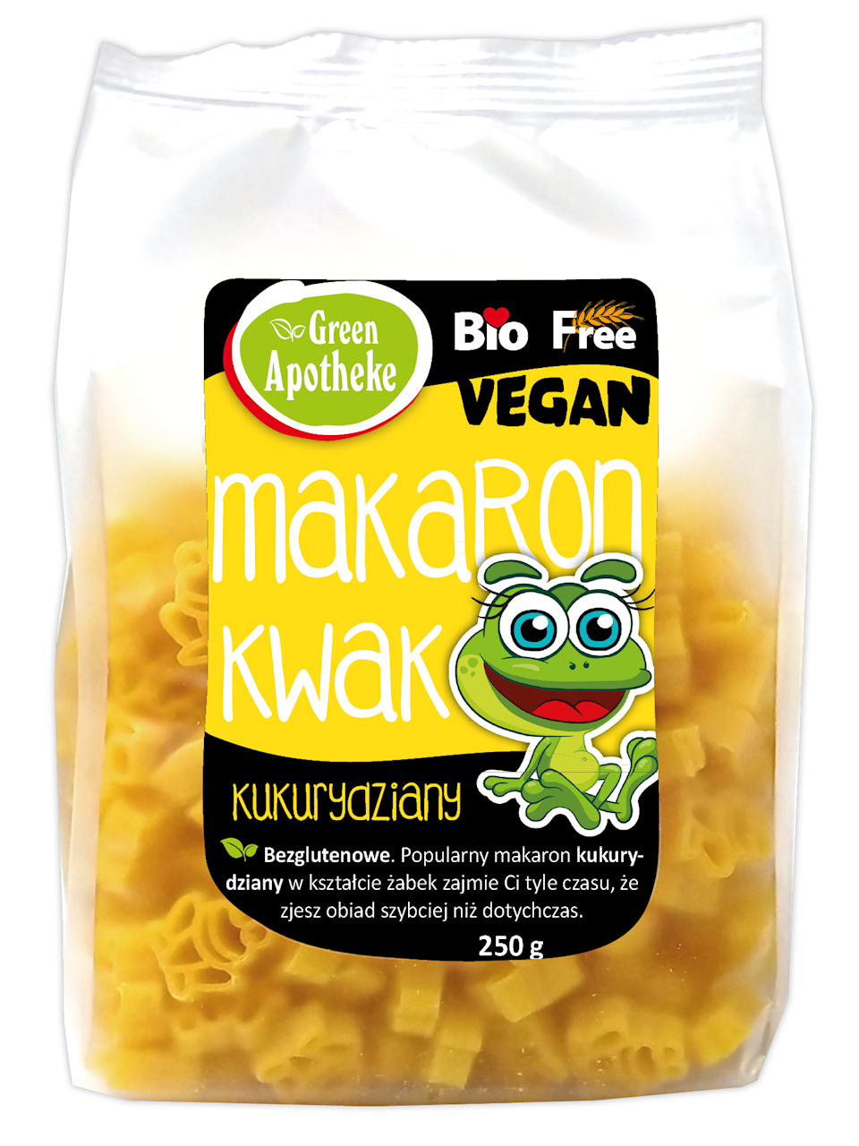 Makaron (Kukurydziany) Dla Dzieci Żabki Bezglutenowy BIO 250 g