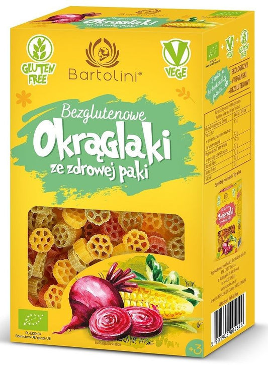 Makaron (Kukurydziany z Suszonymi Warzywami) Dla Dzieci Okrąglaki Bezglutenowy BIO 250 g