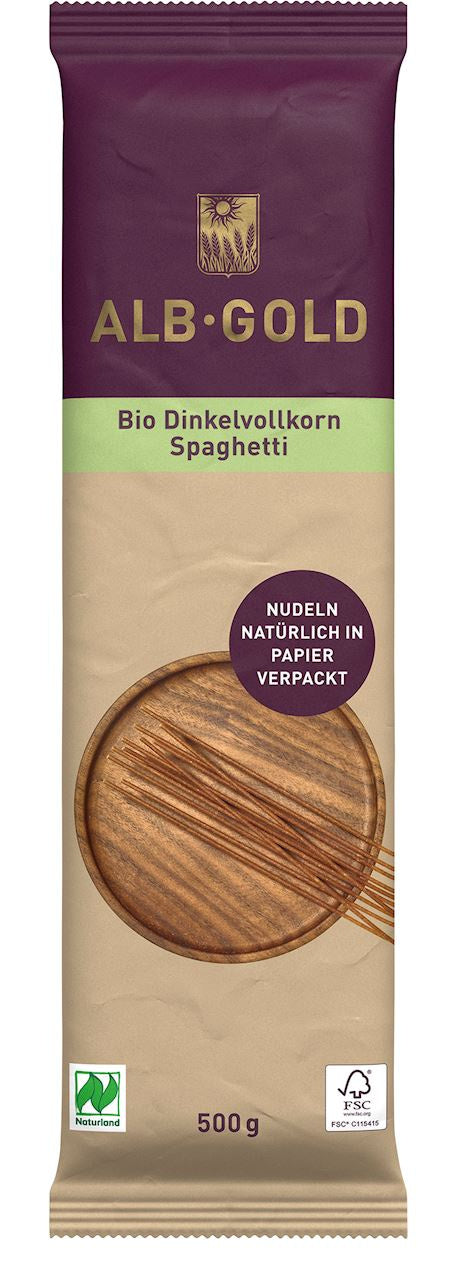 Makaron (Orkiszowy Razowy) Spaghetti BIO  - Alb (2 szt x 500 g)
