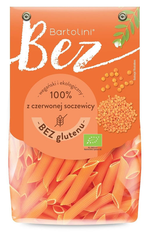Makaron Proteinowy (Z Soczewicy Czerwonej) Penne Bezglutenowy BIO (2 szt x 250 g)