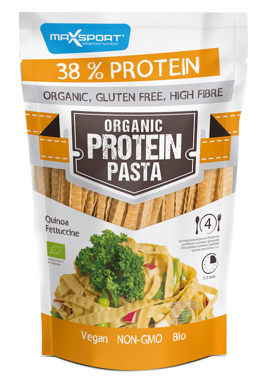 Makaron Proteinowy (Z Soi Zielonej i Quinoa) Fettuccine Bezglutenowy BIO (2 szt x 200 g)