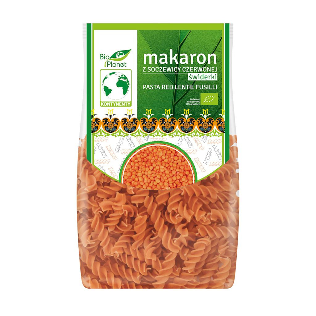 Makaron Proteinowy z Soczewicy Czerwonej Świderki BIO (2 szt x 250 g)