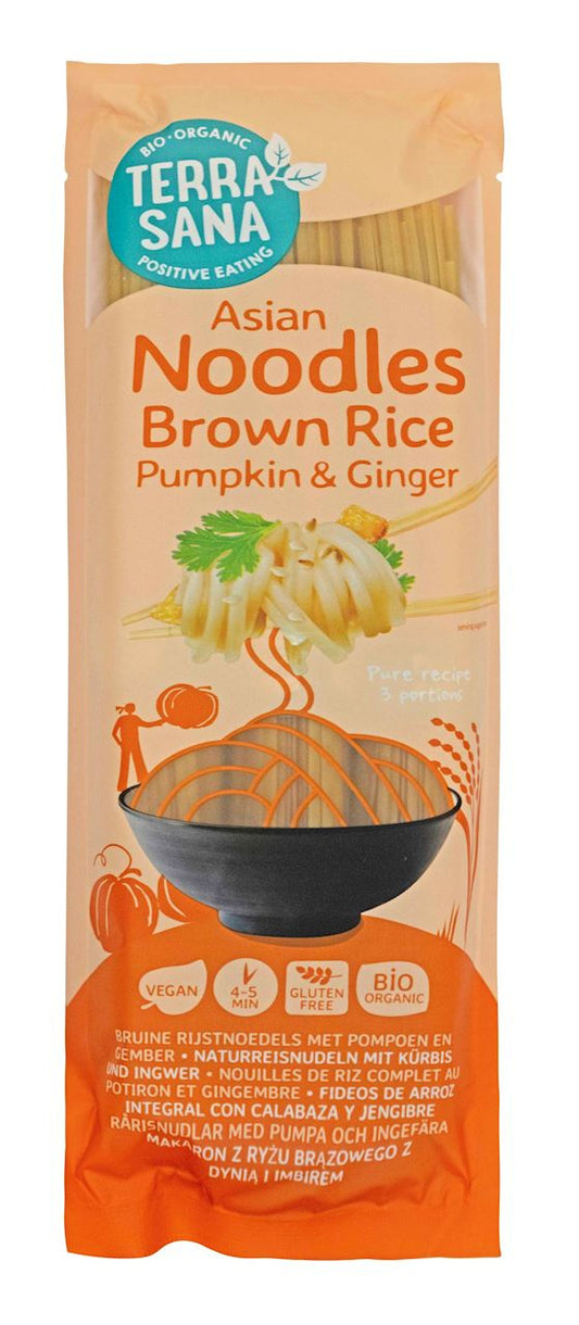 Makaron (Ryżowy Razowy z Dynią i Imbirem) Noodle Spaghetti Bezglutenowy BIO (2 szt x 250 g)