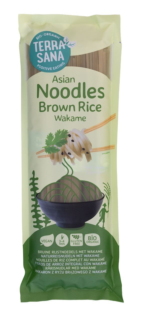 Makaron (Ryżowy Razowy z Wakame) Noodle Spaghetti Bezglutenowy BIO (2 szt x 250 g)