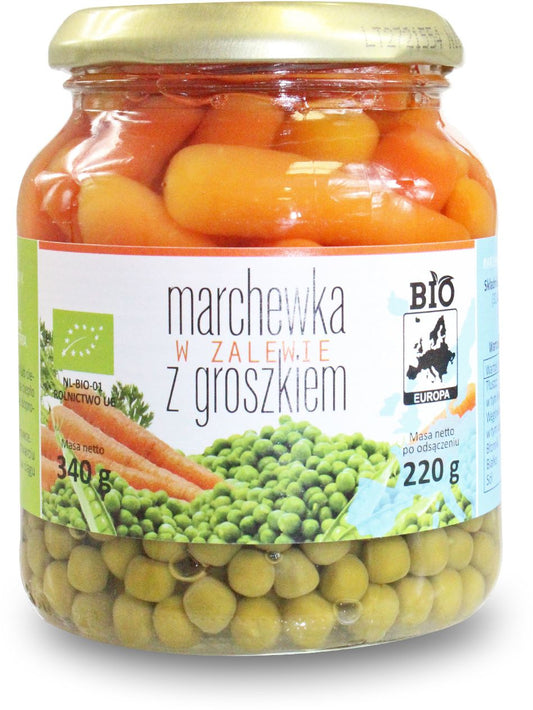 Marchewka w Zalewie z Groszkiem BIO 340 g () (Słoik) (3 szt x 220 g)