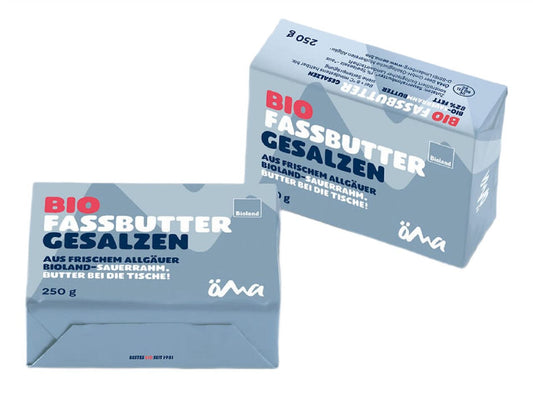 Masło Solone Kostka (82 % Tłuszczu) BIO 250 g