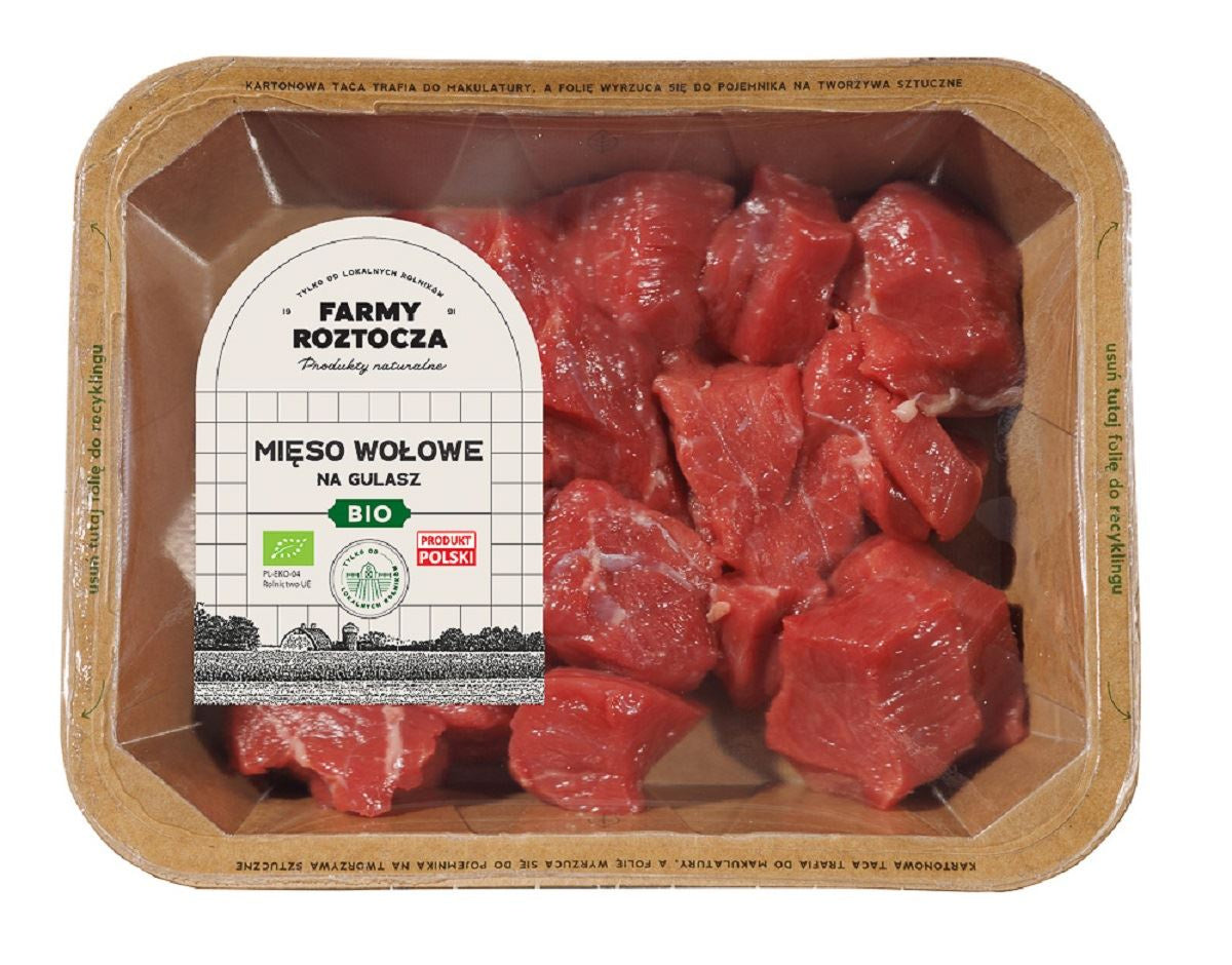Mięso Gulaszowe Wołowe Surowe BIO 300 g