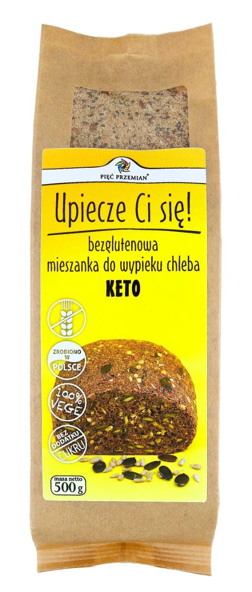 Mieszanka Do Wypieku Chleba Bez Dodatku Cukrów Bezglutenowa Keto (2 szt x 500 g)