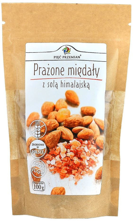 Migdały Prażone z Solą Kłodawską Bezglutenowe (2 szt x 100 g)