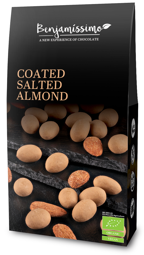 Migdały w Polewie Słony Karmel Bezglutenowe BIO (2 szt x 60 g)