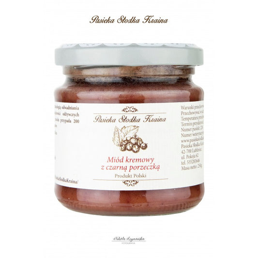 Miód kremowany czarną porzeczką (250 g)