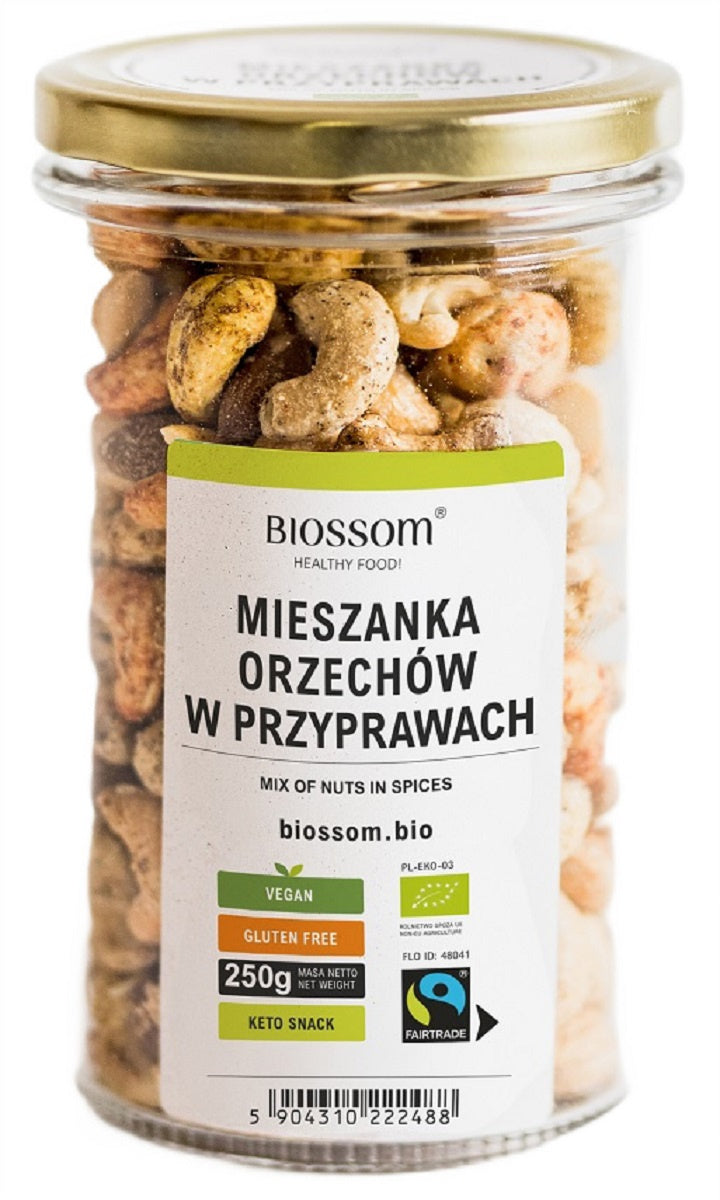 Mix Orzechów w Przyprawach Fair Trade Bezglutenowe BIO 250 g
