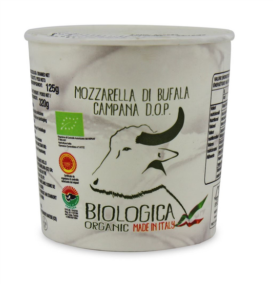 Mozzarella Di Bufala (Z Mleka Bawolego) Kulka (W Kubeczku) BIO 320 g () (2 szt x 125 g)