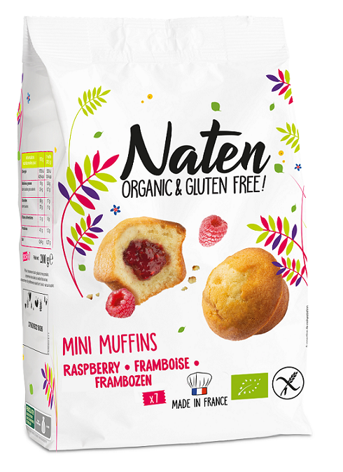 Muffinki Mini z Nadzieniem Malinowym Bezglutenowe BIO (2 szt x 200 g)