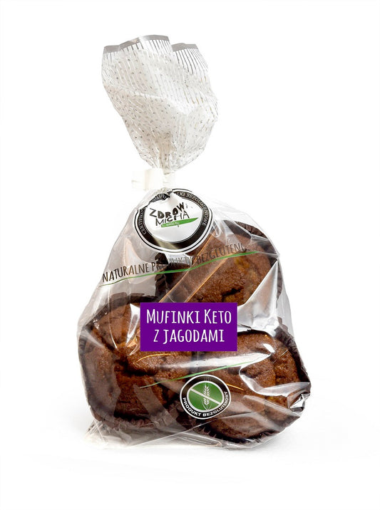 Mufinki z Jagodami Keto Bezglutenowe 180 g