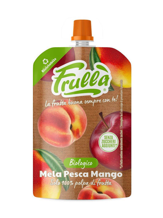 Mus Jabłko - Mango - Brzoskwinia Bez Dodatku Cukrów BIO (6 szt x 100 g)