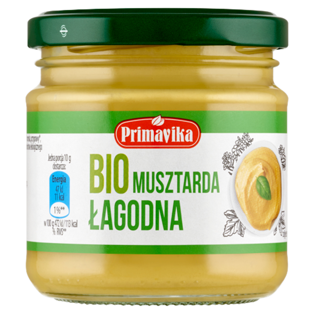 Musztarda Łagodna BIO (6 szt x 170 g)