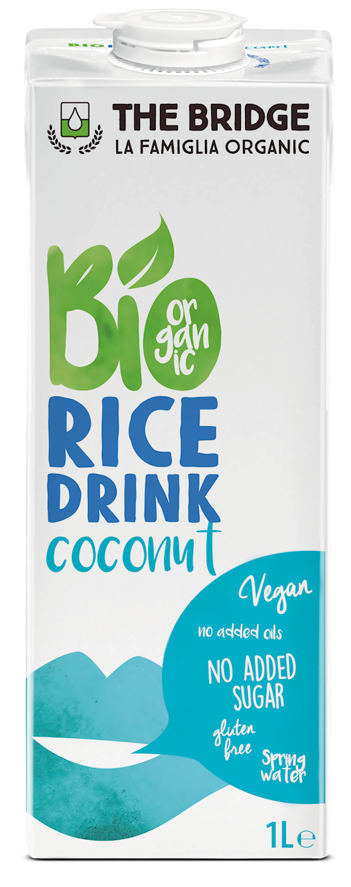 Napój Ryżowo - Kokosowy Bez Dodatku Cukrów Bezglutenowy BIO (3 szt x 1 l)
